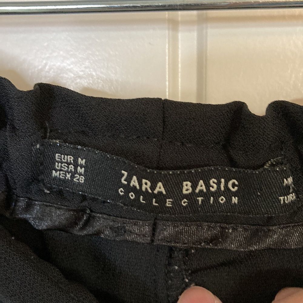 Zara Basic Collection Elastic Drawstring Waist An… - image 3